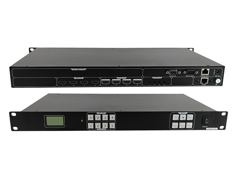 4进4出4K无缝HDMI矩阵切换器